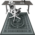 Mymeely Office Chair Rug for Hardwood Floor, 36"x48" Computer Gaming Mat, Low Pile Desk Chair Mat for Rolling Chairs, Floor Protector Rug Hard Floors, Anti-Slip Wood/Tile Protection Mat
