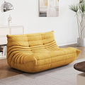 Bean Bag Chair - Corner Sofa, Fireside Chair Bean Bag Sofa Large Bean Bag Chair for Adults,Fireside Floor Couch for Living Room, Bedroom, Gaming (Yellow, Single) (Yellow, Loveseat)