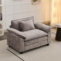 Oprisen Modular Sectional Sofa, Comfy Cloud Couch Sectional Sofa, Chenille Sofa Sleeper Deep Seat Sofa with Throw Pillows for Living Room (Light Gray, 53"- Single Seat)