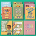 EXCOOL CLUB Diversity Posters For Classroom - Everyone Is Welcome Here Multicultural Decorations, Kindness Quotes Motivational Poster For Elementary Middle School, Inclusion Teacher Must Haves