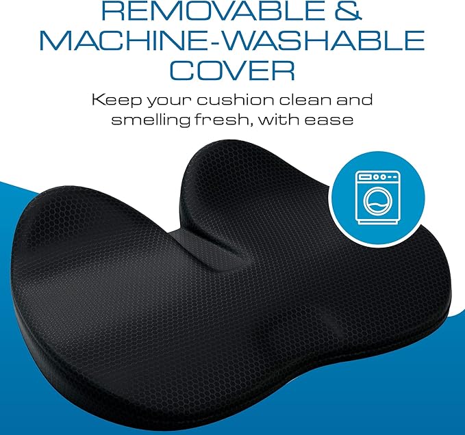 Kolbs, Seat Cushion, Stylish Plush Velvet Cover (Ergonomic)