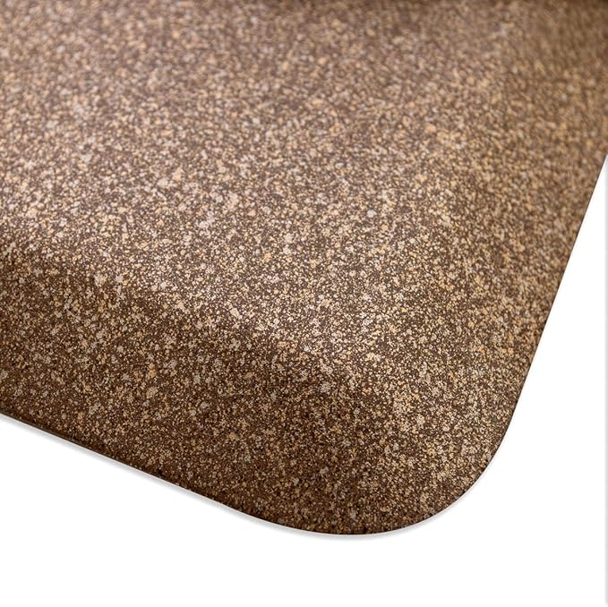 WellnessMats Granite Collection Anti-Fatigue Floor Mat, Polyurethane – Ergonomic Support Pad for Home, Kitchen, Garage, Office Standing Desk – Water Resistant - Made in USA