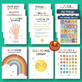 EXCOOL CLUB 12 Toddler Calming Corner Posters For Classroom Decor - 11x14 Feelings Chart For Kids, Calming Posters For Kids Calm Down Corner Supplies, Emotions Poster Classroom Must Haves For Teacher