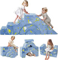 MeMoreCool Toddler Foam Climbing Couch – Modular Kids Sofa with Slide & Stair, Convertible Playroom Sectional for Crawling, Climbing & Kids’ Playtime