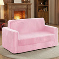 HABUTWAY Folding Sofa Bed, 2 in 1 Convertible Sleeper Chair with Armrest, Portable Fold Out Chair Bed, Comfy Floor Couch, Multi-Functional Lazy Sofa for Living Room Bedroom Dorm Home Office, Pink