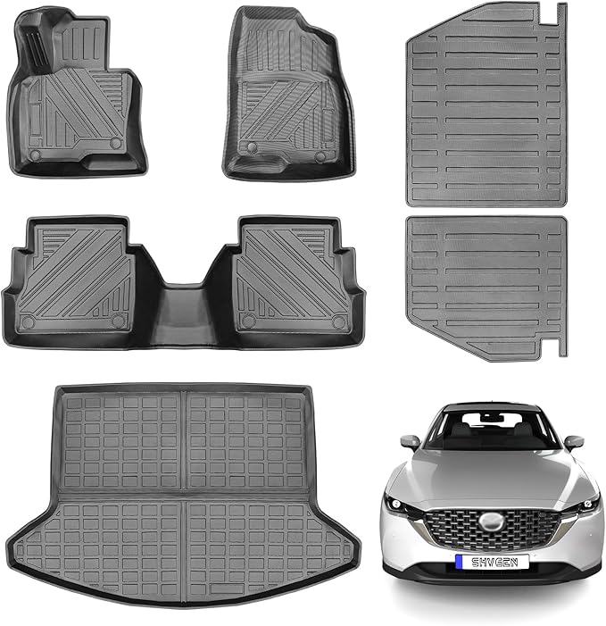 Compatible for 2017-2025 Mazda CX-5 Floor Mats Full Set CX5 Floor Mats & Seat Back Cover & Cargo Liner for 2017-2025 CX5 Accessories