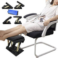 Adjustable Foot Rest for Under Desk at Work with 4 Height Levels, Under-Desk Footrest with Massage Surface, Foot Stool Under Desk for Office, Home, Maximum Load 120 Pounds (Black)