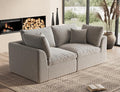 ohllob 78.9" Loveseat Sofa, Cloud Boneless Couches for Living Room, Modern Modular Sectional Sofa, Oversized, Light Grey