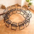 12 Pack Folding Chair,Balck Color,Single Piece,Foldable Space - Saving Design for Indoor/Outdoor Use