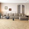 AUGOP 136" Sectional Couches for Living Room Modern Modular Sofa with L-Shape Couchs Upholstered Boneless Couch Deep Seat Sectional Couch with Chaise (Camel, Right Facing Chaise+3Seaters)