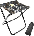 CHENEDY Camping Stool, Portable Folding Stool with Carry Bag, 12in Portable Folding Chair Collapsible Camp Stool Outdoor Footstool for Travel Walking Hiking Fishing Picnic Barbecue (Blue/Gray)