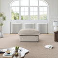 Lopzeho Cloud Sectional Sofa, Down Fill Cloud Couch, Convertible Modular Couch with Washable Cover, Movable Ottoman, Sectional Couches for Living Room, Bedroom, Small Apartments, Linen, Light Gray