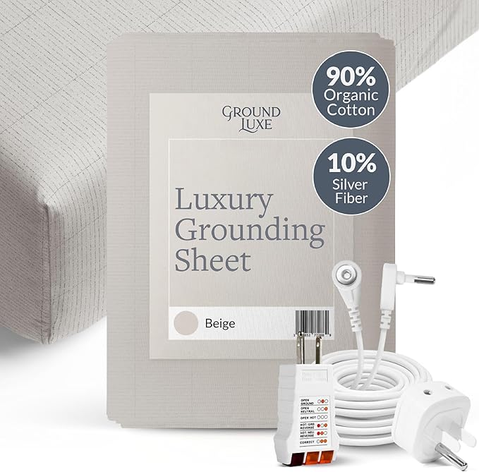 GroundLuxe Organic Fitted Grounding Sheet 10% Silver Fiber