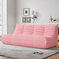 Bean Bag Chairs for Adults, BeanBag Reading Chair Memory Foam Couch 3-Seater, Floor Chair Soft Teddy Material, Comfy Reading Nook Chairs for Bedroom Living Room Office (Pink)