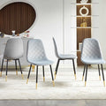 Set of 4 Dining Chair Unique Design Upholstered Velvet Kitchen Chair Ergonomic with Backrest Soft Living Room Chair Armless with Metal Legs for Home, Dining Hall,Restaurant