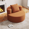 Bean Bag Chairs for Adults, Memory Foam Couch Loveseat Sofa Chair, Soft Teddy Material Cozy Comfy Reading Nook Chairs, Floor Chair for Living Room Bedroom Office(Orange)