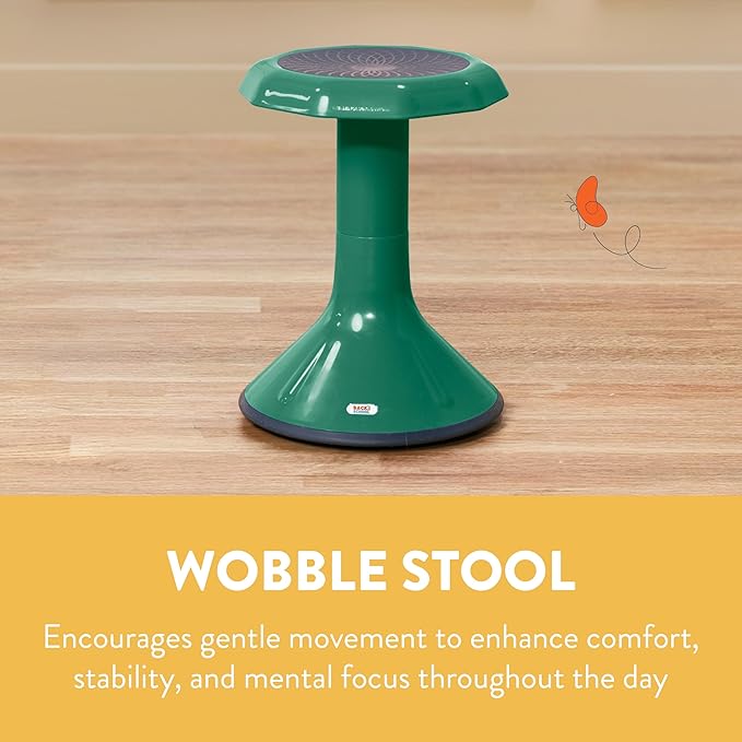Wobble Stool, 18", Flexible Seating, Green