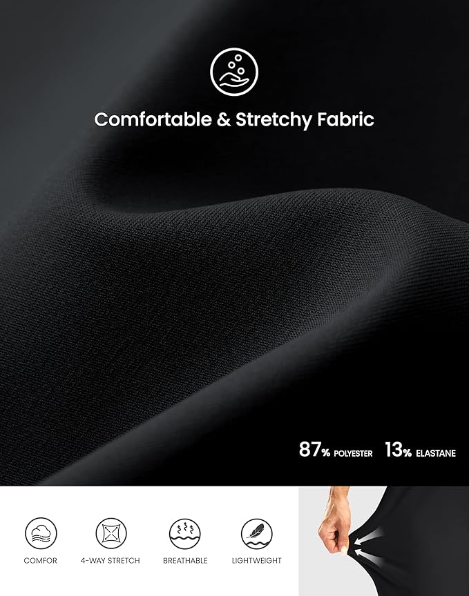 Women's Athletic Shorts with Zipper Pocket 7" High Waisted Stretchy Bermuda Shorts for Women Workout Running Casual