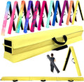 MARFULA 6 FT / 8 FT / 9 FT Folding Gymnastics Beam Foam Balance Floor Beam - Extra Firm - Suede Cover - Anti Slip Bottom with Carry Bag for Kids/Adults Home Use