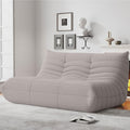 Bean Bag Chairs for Adults, Memory Foam Couch Loveseat Sofa Chair, Soft Teddy Material Cozy Comfy Reading Nook Chairs, Floor Chair for Living Room Bedroom Office(Grey)