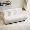 Selyteramy 3 Seat Oversized Bean Bag Chairs for Adults, Memory Foam Fireside Beanbag Couch, Comfy Bean Bag Lounger Lazy Sofa for Living Room, Bedroom, Playroom, White
