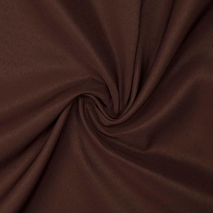 Gee Di Moda Rectangle Tablecloth - 90 x 132 Inch Chocolate Table Cloth for 6 Foot Tables with Floor-Length Drop - Heavy Duty Washable Fabric for Holiday Party, Dinner, Weddings & Baby Shower