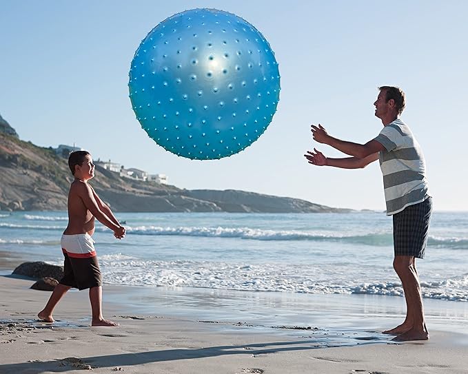 penepico Large Sensory Massage Ball for Kids, 33.5" 85CM Bouncy Exercise Balls for Toddlers, Big Inflatable Toys with Tactile Spikes, Outdoor Giant Yoga Ball, Large Beach Balls