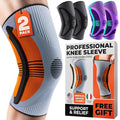 DR. BRACE ELITE Knee Brace with Size Stabilizer (2 Pack) Knee Brace for Women & Men, Workout, Sports, Daily Knee Compression Sleeve for Maximum Knee Pain Support & Fast Recovery (Venus, XXX-Large)