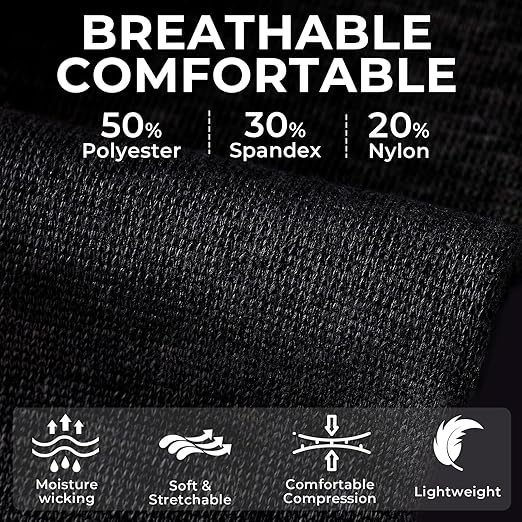 NeoTech Care Calf Compression Sleeve for Calves Support or Shin Splint (Black Color, Size L, 1 Unit)