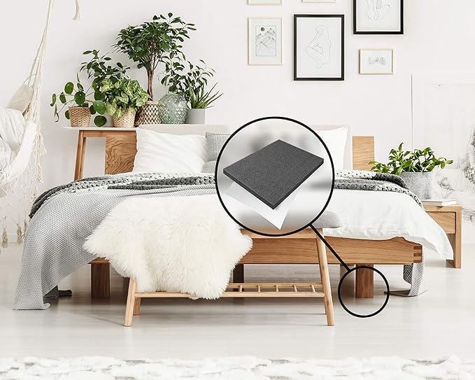 Slipstick Premium Wool Felt Sheet Furniture Pads/Floor Surface Protectors (6 Inch x 4-1/2 inch) Includes 2 Large Felt Pad Blankets with Self Stick Backing, Gray, CB161
