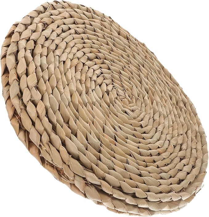 Garneck Hand Woven Floor Pillow Thick Woven Cushion for Sitting Meditation and Dining Seat Pad for Adults in Home Office Yoga and Restaurant Use