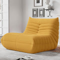 Bean Bag Chairs for Adults, BeanBag Reading Chair Memory Foam Couch, Floor Chair Soft Teddy Material, Comfy Reading Nook Chairs for Bedroom Living Room Office (Yellow)