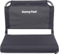 SUNNYFEEL Oversized Stadium Seat for Bleachers with Back Support Extra Wide, Bleacher Stadium Seats Chairs with Backs Portable Bleachers Seat with Hook for Sports Events Baseball Soccer Benches