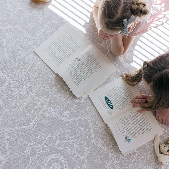 Baby Play Mat for Floor - Layla (4x6ft) - Premium EVA Foam Play Mat for Babies & Toddlers (Ages 0-5+) - Non-Toxic Playmat for Tummy Time, Crawling & Playroom - Stylish & Comfortable