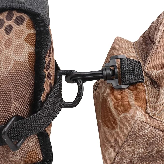 Twod Outdoor Shooting Rest Bags - Target Sports Bench Rest with Front & Rear Support SandBag Stand Holders for Gun Rifle Shooting Hunting Photography - Unfilled