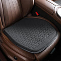 Binsheo Thin Premium Gel Seat Cushion for Car Seat, Office Chair, Wheelchair, Golf Cart - Non-Slip Car Seat Cushions with 0.7 Inch Gel - Sciatica & Coccyx Pain Relief (Suede, Black)