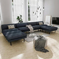 3 Sets 70" Futon Sofa Bed, 4 in 1 Multi-Function Couch Sleeper with Adjustable Backrest, Modern Convertible Futon, Recliner Small Loveseat for Living Room, Grey
