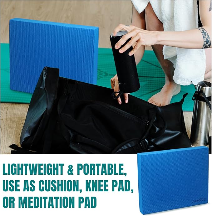 NexFit High-Density Balance Pad - Durable TPE Foam Balance Pad Physical Therapy, Foam Exercise Pad with Non-Slip Surface, Lightweight for Home & Gym Workouts, Core Strength & Balance Enhancement
