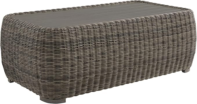 CHITA Patio Wicker 3-Seater Sofa with Removable Cushion, Backyard Rattan Chair for Sunrooms, Patios, Decks, Fully Assembled