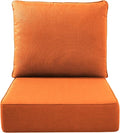 Luxury Outdoor Seat Cushion Set-22 x 24 x 6 Inch Outdoor Chair Cushions with Water Resistant & Removable Cover Outdoor Cushions for Patio Furniture Chair Sofa Couch