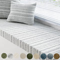 Custom Bay Window Sill Seat Cushion Weaving Texture Chenille Customized Bench Seating Foam Cushions Pad Set for Indoor Furniture, Mudroom Entryway, Dining Room Kitchen Breakfast Nook, Non Slip Bottom