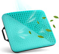 Gel Seat Cushion for Tailbone Support and Relief from Butt and Back Pain and Pressure - Cushions are Large Thick and Comfortable - Ideal for Office Chairs Driving Travel and Long Sitting