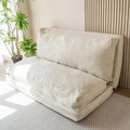 MAXYOYO Folding Sofa Bed, Extra Thick and Long Floor Sofa Convertible Sleeper Chair with Washable Cover, Floor Couch Lounge Bean Bag Bed for Living Room