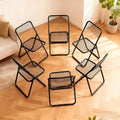 6 Pack Folding Chair,Balck Color,Single Piece,Foldable Space - Saving Design for Indoor/Outdoor Use