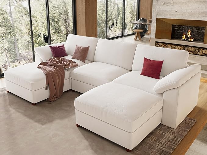 EASE MOOSE White Sectional Modular Sofa