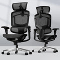 FLEXISPOT ErgoX-PRO Ergonomic Office Chair Black – AeroWeave 5.0 Mesh Seat, 5D Lumbar, 7D Armrests, 4D Headrest, 551LBS Capacity – Office, Gaming, Home