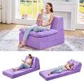 Hobestluk Sofa Couch Folding Sofa Bed Comfy Floor Lounger Convertible Sofa with Removable Cushion Couches for Small Spaces Foldable Mattress for Living Room Bedroom or Office (Cordury Purple, Large)