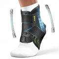 Rakiie Quick Lace Up Ankle Brace with 2 Metal Support Stays, Breathable Stabilizer for Sprained Ankle, Slim Fit Ankle Support for Men & Women, Sports, Running, Basketball (Green, L)