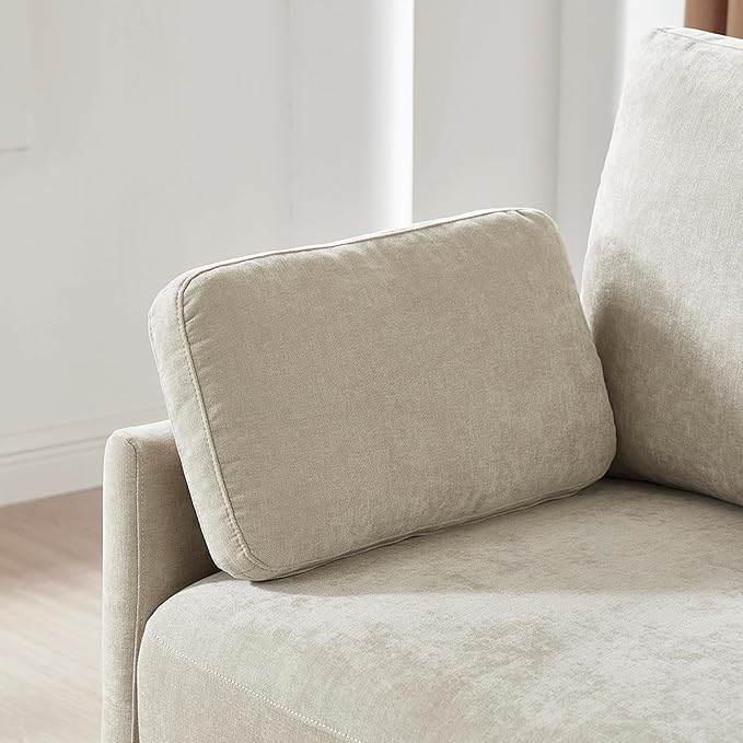 CHITA U Shaped Modular Sectional Sofa with 2 Ottoman, Modern Cloud Couch for Living Room and Apartment, 5 Seat Extra Comfty Sofa, Removable Cover, 107 Inch Width, Classic Taupe