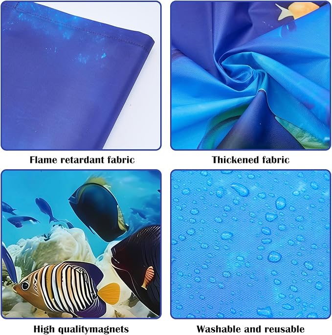 8 Pcs Fluorescent Light Covers - 4 x 2 Feet Covers for Ceiling Lights, Magnetic Light Filters for Classroom, Office, Hospitals, Home